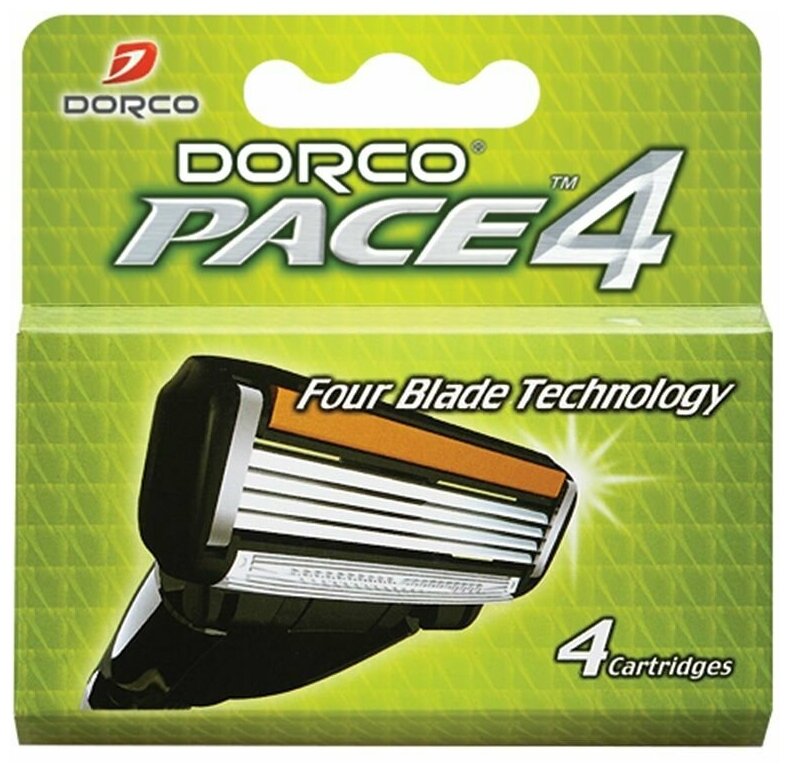 DORCO Kассеты для бритья Dorco Pace 4, 4 шт.