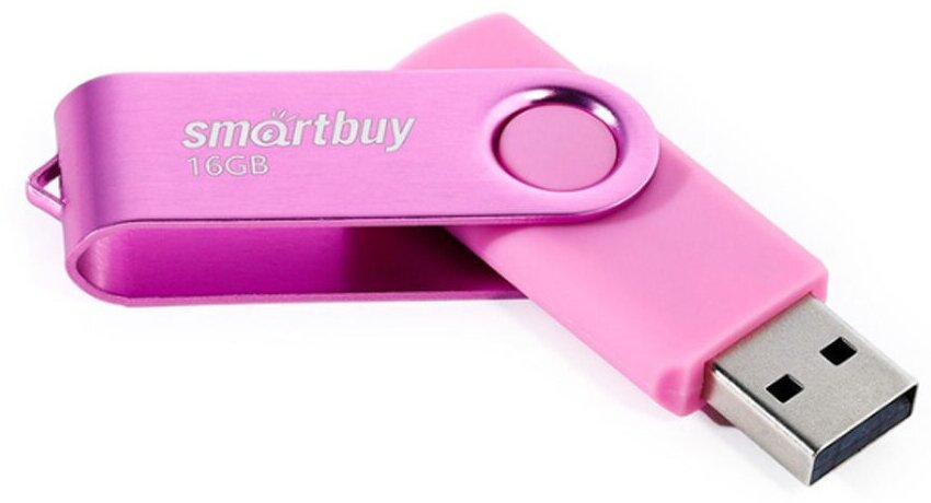 Накопитель USB 2.0 16GB SmartBuy Twist розовый - фото №3
