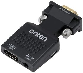Адаптер переходник с VGA на HDMI Onten OTN-7508 черный