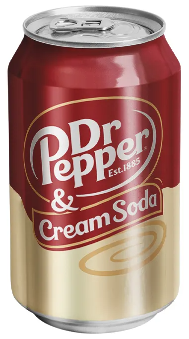 Газированный напиток Dr. Pepper Cream Soda / Доктор Пеппер Крем Сода 355мл. - фотография № 2