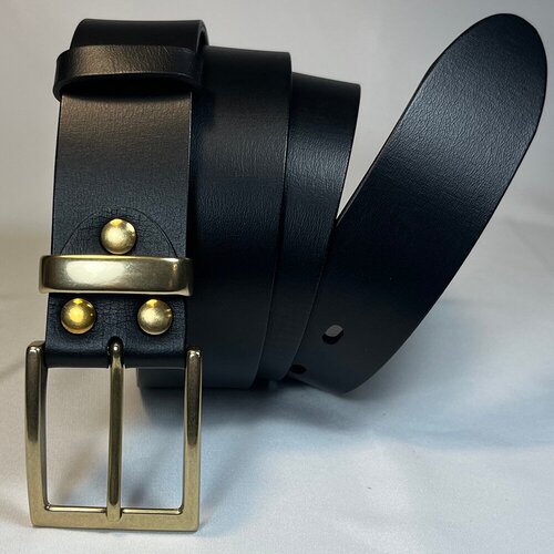 фото Ремень admat, натуральная кожа, металл, подарочная упаковка, для мужчин, размер 105, длина 128 см., черный