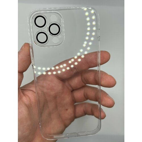 Прозрачный чехол для Apple iPhone 12 про с защитой камеры + защитное стекло 9D