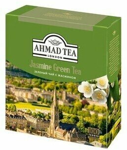 Чай зеленый Ahmad Tea с жасмином в пакетиках, 100х2 г - фото №11