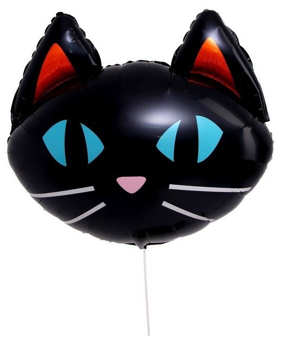 Шар воздушный фольгированный Страна Карнавалия 24", "Черная кошка", в пакете