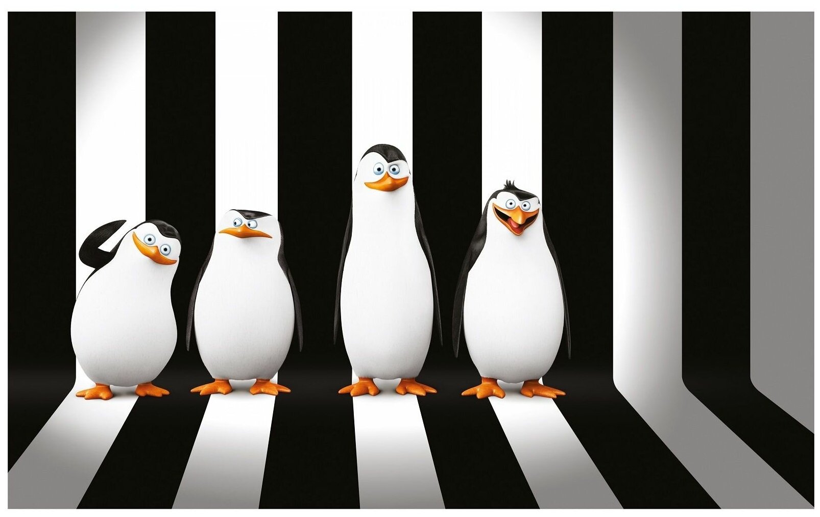 Интерьерная картина-обогреватель "Пингвины из Мадагаскара" 60*100 см