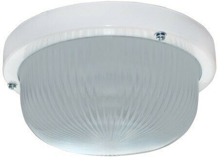 Светильник Ecola Light GX53 LED ДПП 03-7-101 Круг накладной 1*GX53 матовое стекло IP65 белый 185х185х85 TR53L1ECR