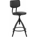 Стул кресло кассира, ресепшен РС61/Д, на винте, без подлокотников, кожзам, черное Комплект : 1 шт