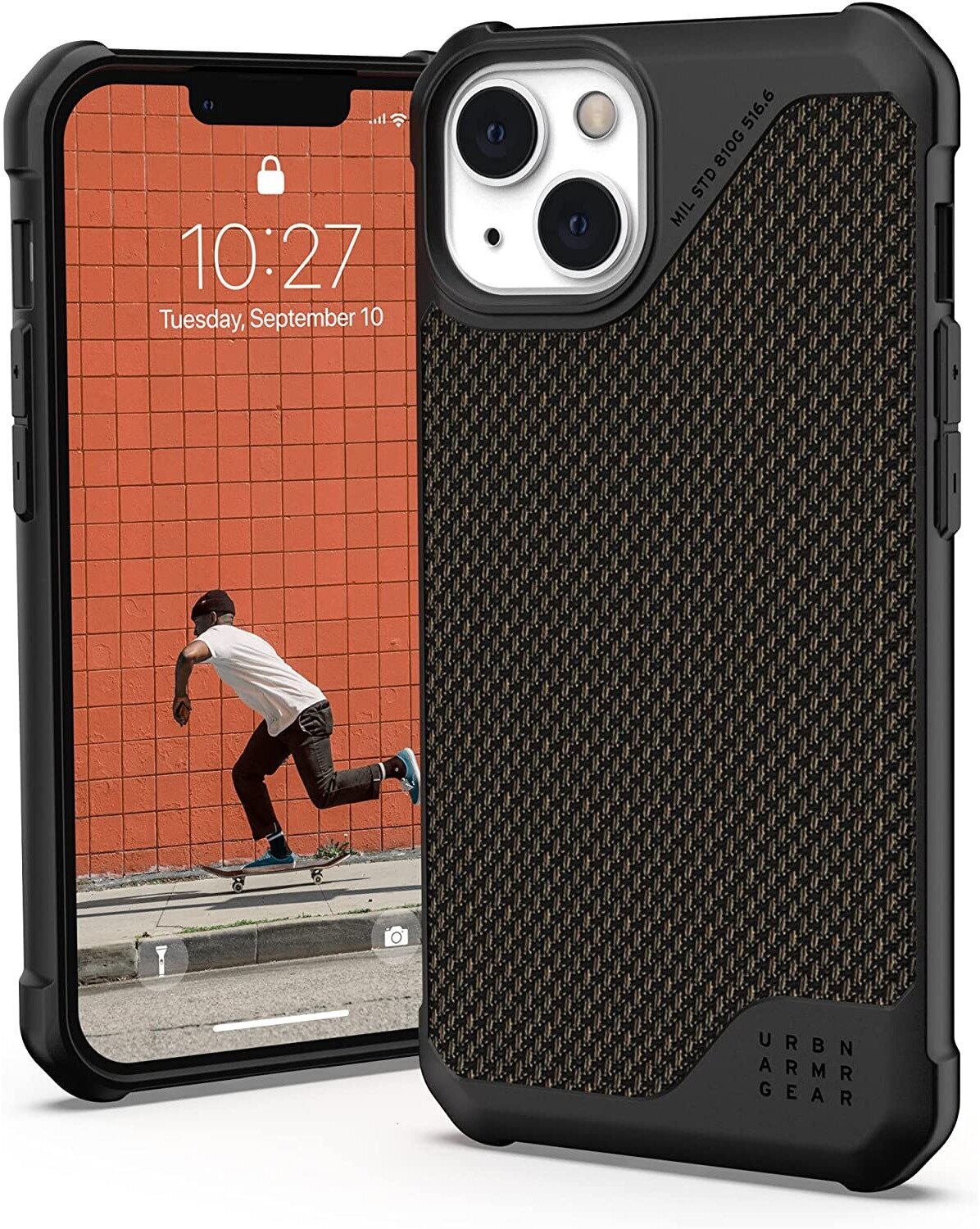 Чехол Urban Armor Gear (UAG) Metropolis LT Series для iPhone 13, цвет Оливковый кевлар (11317O113972)