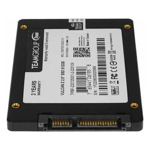512 ГБ 25 SATA накопитель Team_Group VULKAN Z T253TZ512G0C101 449000₽