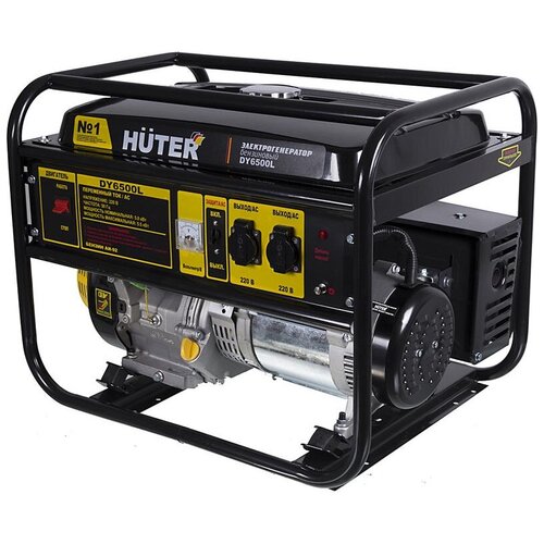 электрогенератор huter dy6500l Электрогенератор DY6500L Huter, ручной стартер, 5000 Вт, 64/1/6