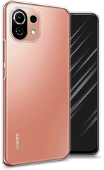 Силиконовый чехол на Xiaomi 11 Lite 5G NE / Сяоми 11 Лайт 5G NE, прозрачный