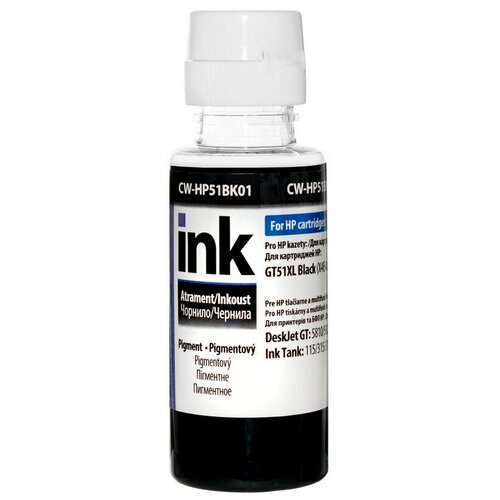 Чернила ColorWay для HP Ink Tank 115/315/415 Pigm. 100мл black HP51BK