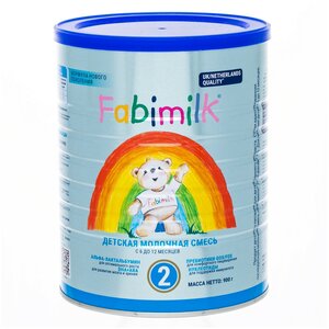 Сухая адаптированная последующая молочная смесь Fabimilk® 2 - 900г