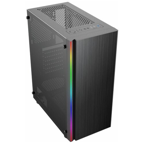 Корпус Formula CL-3302B RGB черный без БП ATX 2xUSB2.0 1xUSB3.0 audio bott PSU корпус gamemax asgard rgb без бп