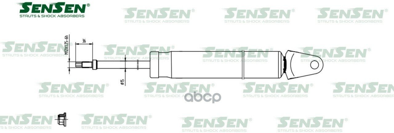 Амортизатор Зад Jeep Grand Cherokee 11-14 Sensen арт. 32140213