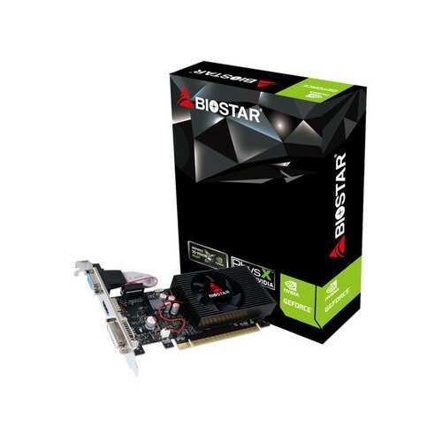 Видеокарта BIOSTAR GeForce GT730 LP GDDR3 2048MB 128-bit, PCI-E16x 3.0. Количество поддерживаемых мониторов - 3. (DVI+VGA+HDMI) (VN7313THX1)