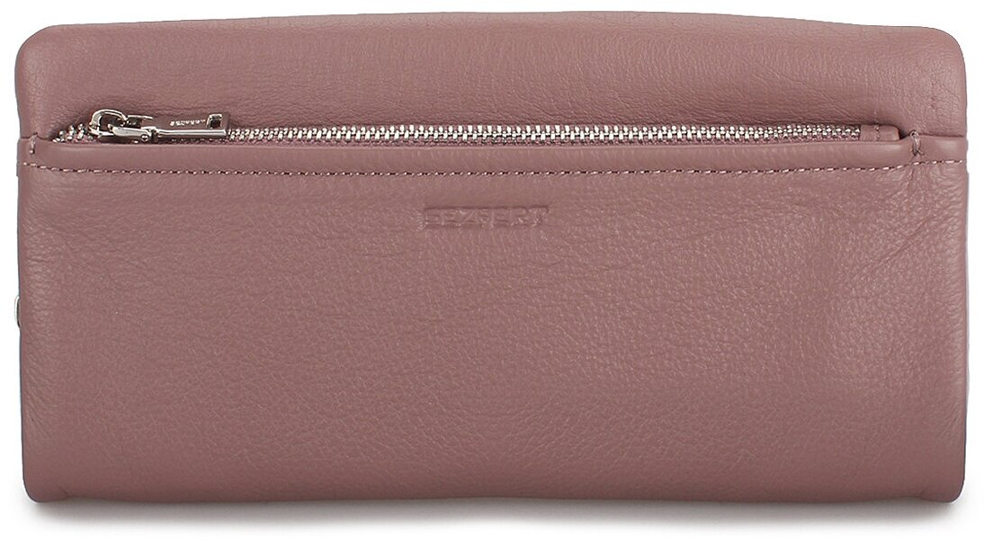 Женское портмоне из натуральной кожи на молнии 9901-6 Pink 