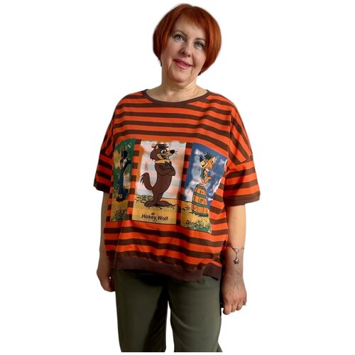 Футболка женская больших размеров. Кофта женская. Майка женская. Футболка женская.Размер 54 - 56