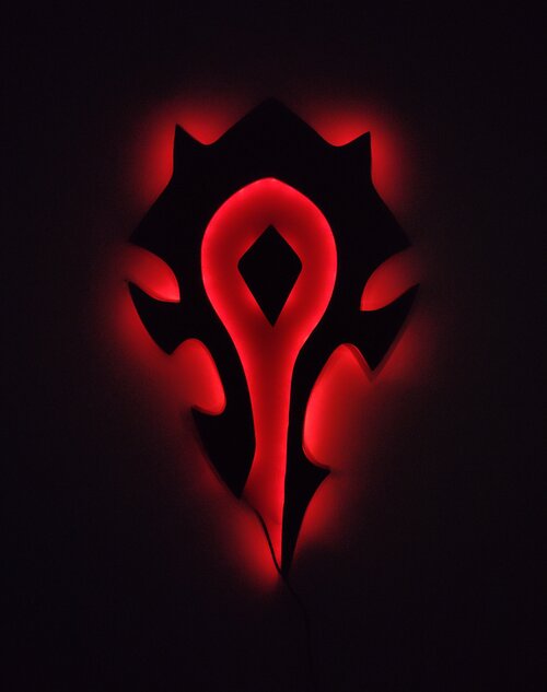 Настенный светильник World of Warcraft, ночник Орда