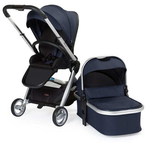 Универсальная коляска Mr Sandman Helle GS (2 в 1), синий, цвет шасси: серебристый
