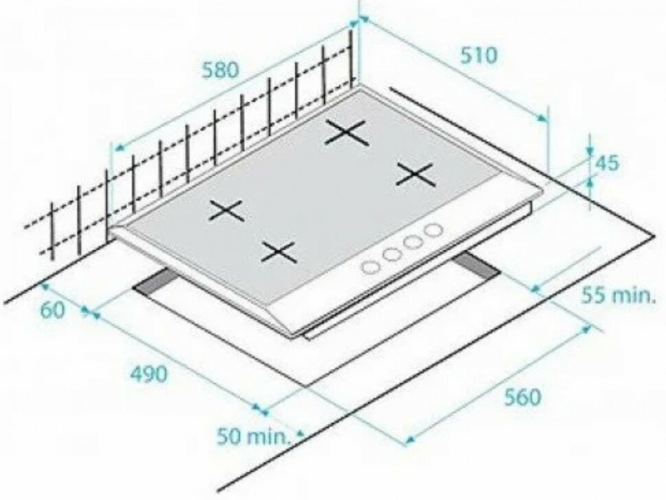 Газовая варочная панель Beko HIAW 64225 SCR, бежевый - фото №16