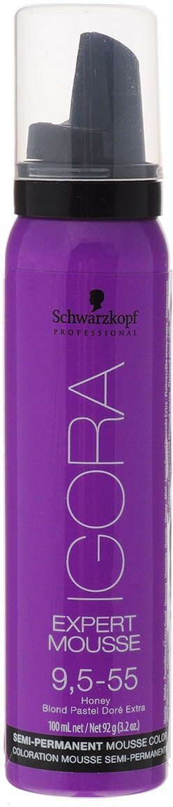 Schwarzkopf Professional Igora Expert Mousse Тонирующий мусс для волос 95-55 Светлый блондин золотистый экстра 100 мл