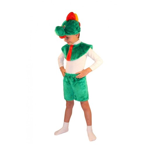 фото Детский костюм дракона (головной убор, накидка, шорты) (4266), 98-116 см. шпиль