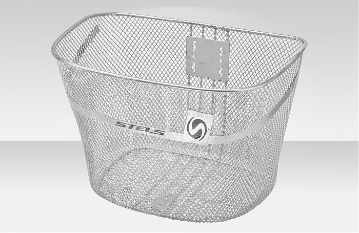 Багажник корзиночный STELS JL-044-2 серебристый, 28"