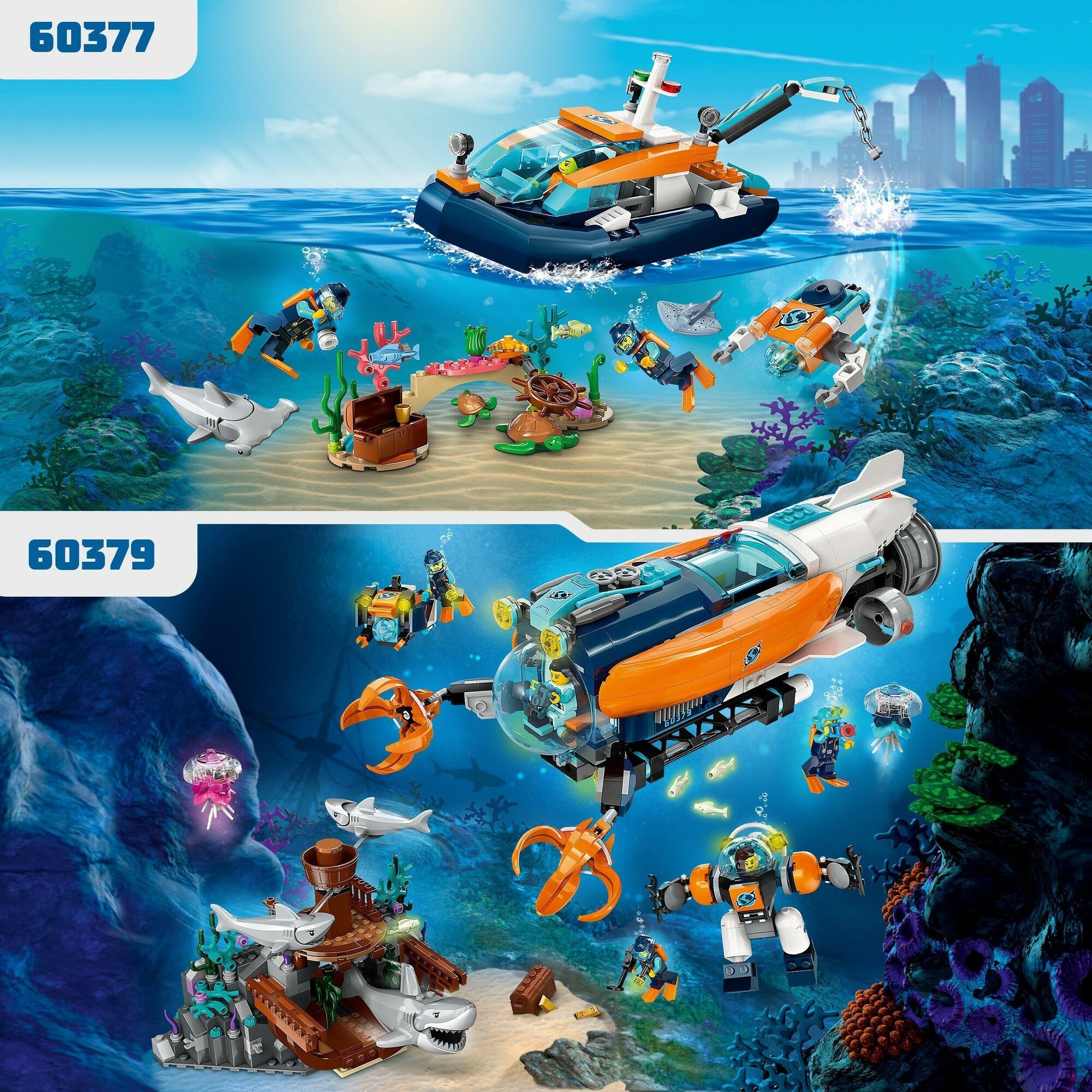 LEGO City Глубоководная исследовательская подводная лодка 60379 - фото №11