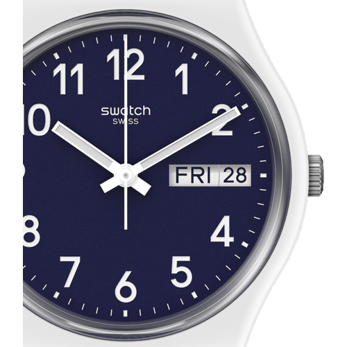 Наручные часы swatch Наручные часы SWATCH NAVY LIGHT GW715, белый, синий