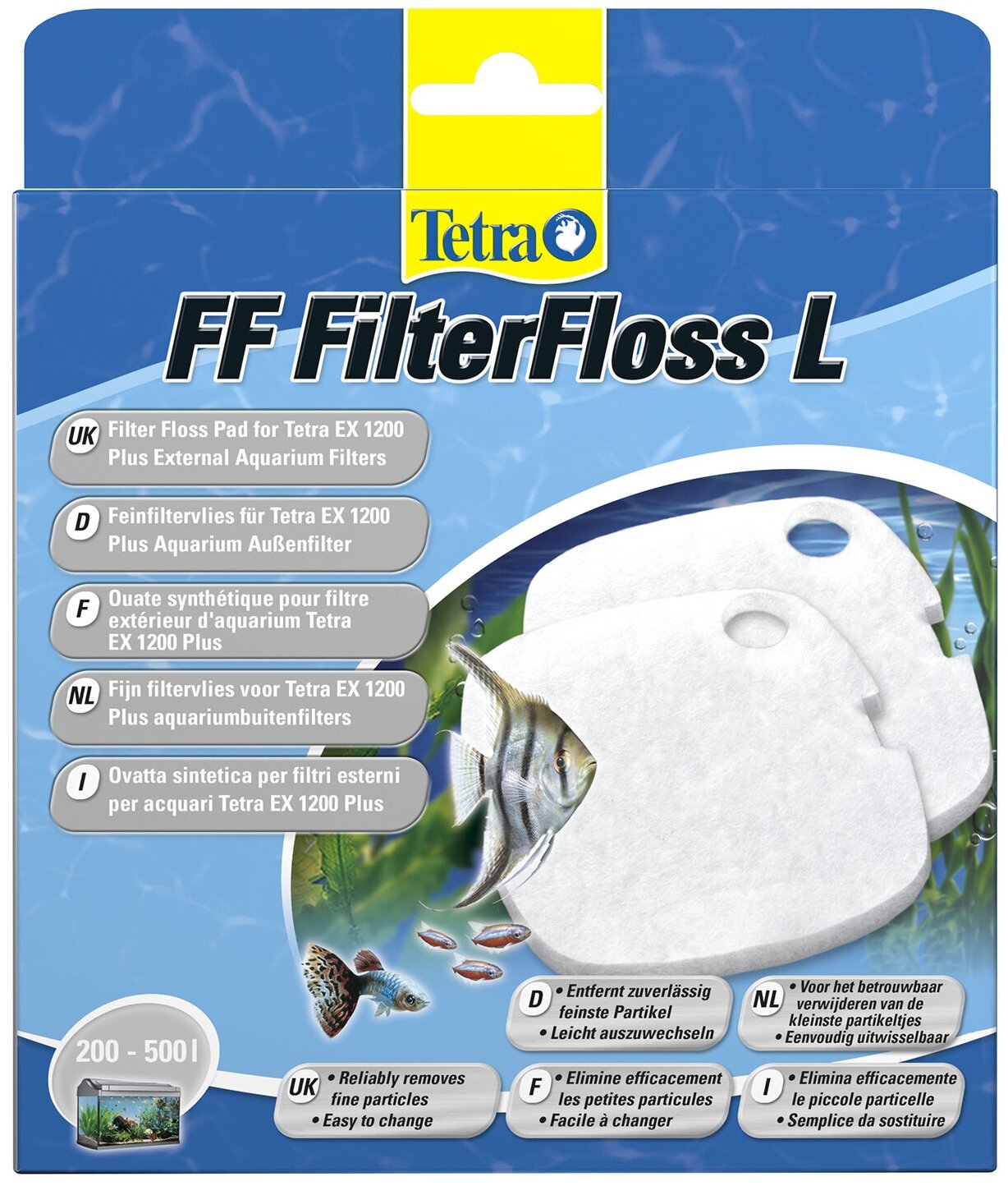 Сменные губки для фильтра Tetra FF FilterFloss L (2 шт.), мелкопористые