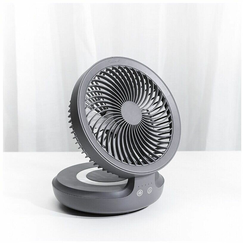 Настольный вентилятор с аккумулятором Xiaomi EDON E808 Серый