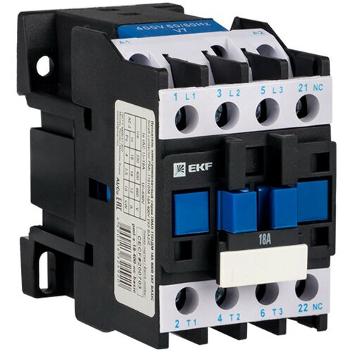 Пускатель электромагнитный серии ПМЛ-1161ДМ 18А 400В EKF Basic 743₽