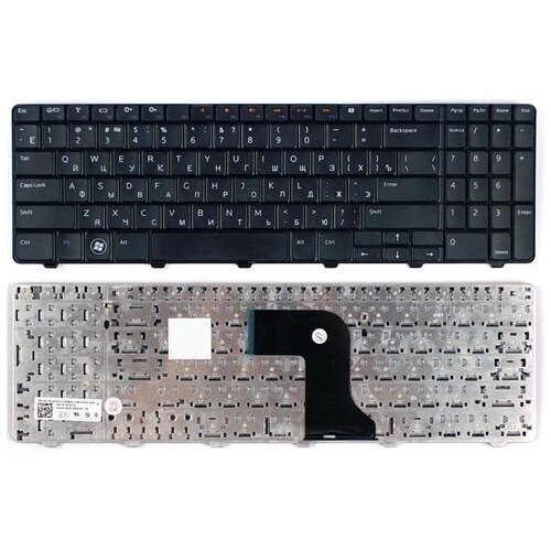 Клавиатура для ноутбука Dell Inspiron N5010, M5010, 15R черная нижняя часть корпуса днище bottom base cover для dell inspiron 15r n5010 m5010
