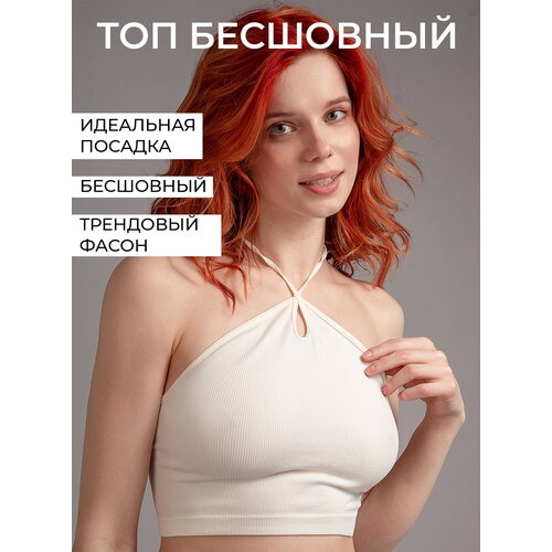 Топ Indefini, размер L-XL, белый