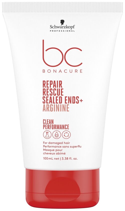 Schwarzkopf Professional BC Repair Rescue Sealed Ends+ Arginine Сыворотка для секущихся кончиков волос, 100 г, 100 мл, туба