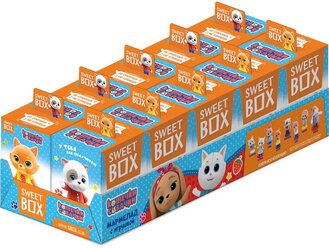 Sweet Box Свитбокс кошечки-собачки Мармелад с игрушкой в коробочке 10шт по 10гр