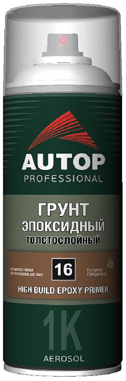 AUTOP Professional Грунт эпоксидный толстослойный №16 серый баллон аэрозоль 520 мл