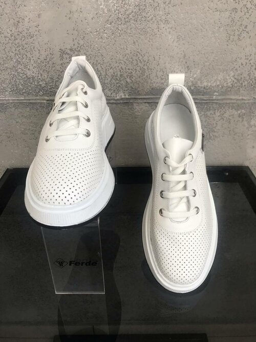 Ботинки, размер 40, белый