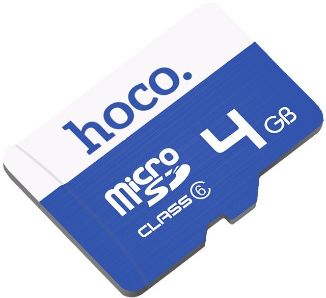 Карта памяти Hoco micro SDHC Card 4Gb Class6 (Синий)