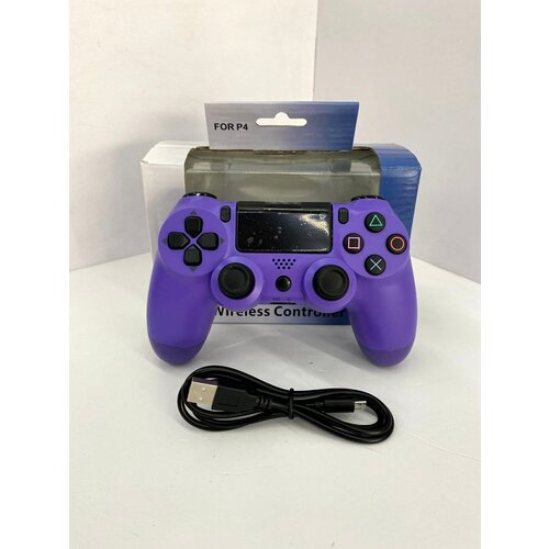 Беспроводной джойстик, геймпад Wireless Controller для PS4, PS4 Pro, PS4 Slim v2 Фиолетовый for ps4 rapid fire mod chip v5 3 ps4 pro controller v2