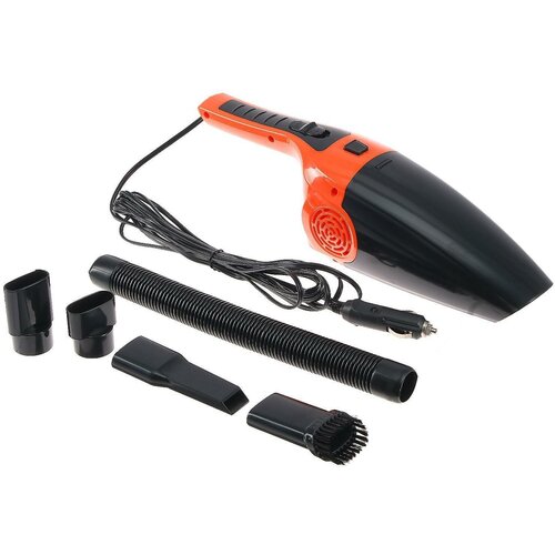 Пылесос автомобильный 5 насадок 120 Вт 12 В оранжевый 298400₽