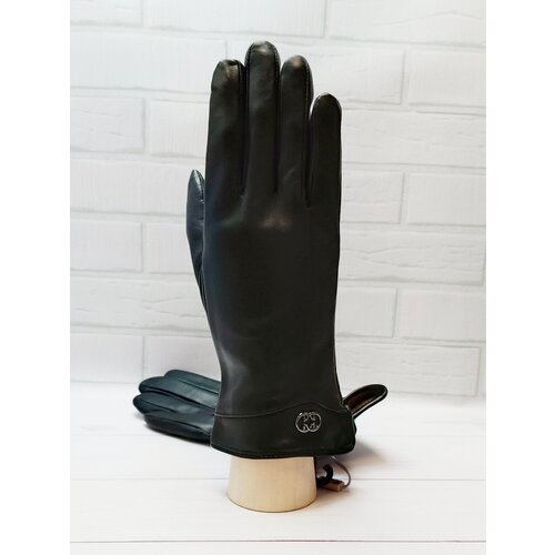Перчатки Elma, демисезон/зима, натуральная кожа, размер 7, черный