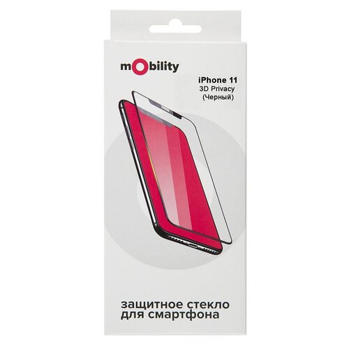 Защитное стекло mObility для iPhone 11 для Apple iPhone 11, 1 шт., черный