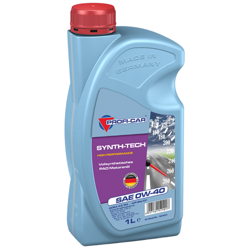 Синтетическое моторное масло PROFI-CAR SYNTH-TECH SAE 0W‑40, 1 л, 1 шт.