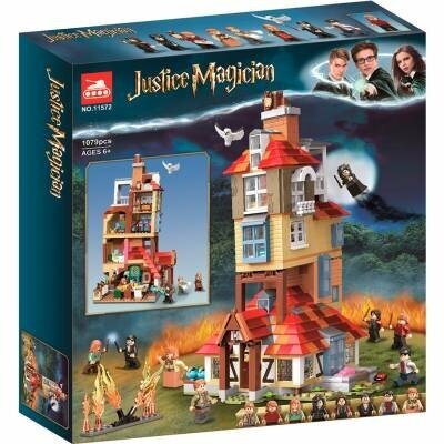 Конструктор Justice Magician Нападение на Нору 11572, 1079 дет./аналог LEGO/Гарри поттер