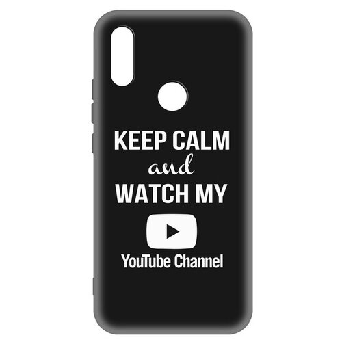 фото Чехол-накладка krutoff silicone case youtube для xiaomi redmi 7 (черный) krutoff group