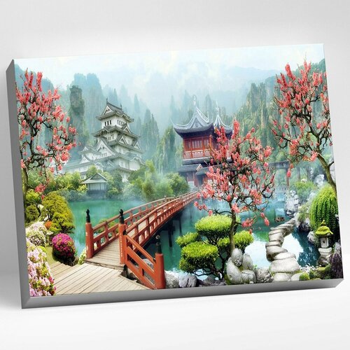 Картина по номерам (40х50 см) Японский пейзаж картина по номерам японский пейзаж