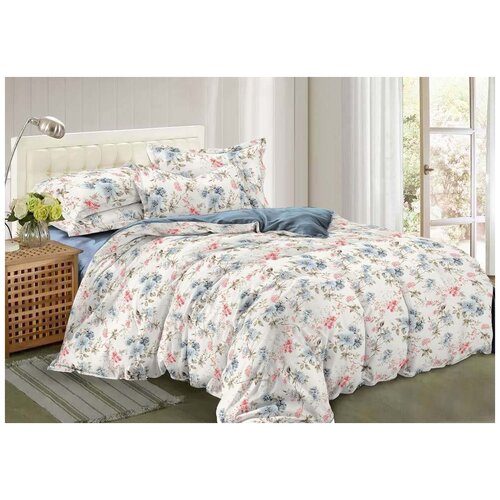 фото Постельное белье 2-спальное с европростыней la noche del amor 760, сатин, 2 наволочки 50 х 70 см, белый