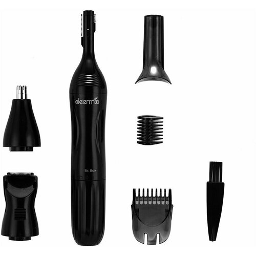 Deerma DEM-TM05W Многофункциональный триммер Электробритвадля носа и ушейдля бровейдля бороды Черный 677000₽